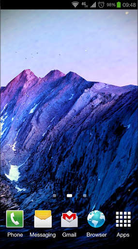 3D Kitkat 4.4 Mountain lwp screenshot 4