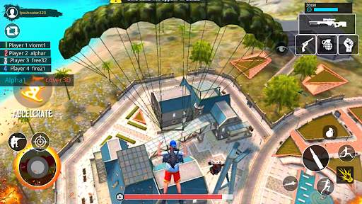 3D Squad Free Fire Battleground Team Shooter 2021 screenshot 3