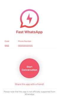 Fast WhatsApp - Send WhatsApp Messages Quickly screenshot 1