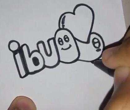 Easy Steps to Draw Doodle Art Names screenshot 1