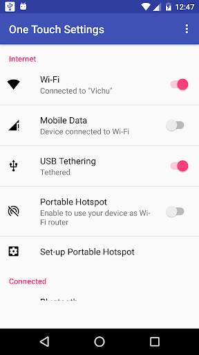 One Touch Settings screenshot 6