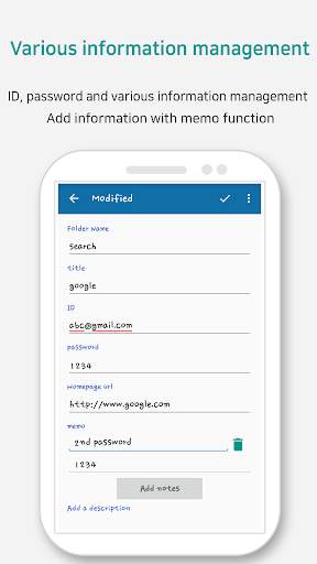 HidePass - Free Password Manager скриншот 3