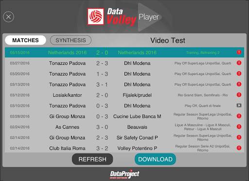 Data Volley 4 Player 6 تصوير الشاشة