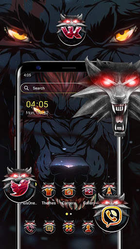 Angry Wolf Theme स्क्रीनशॉट 1