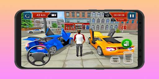 Flying Car Shooting Game : Car Driving screenshot 2