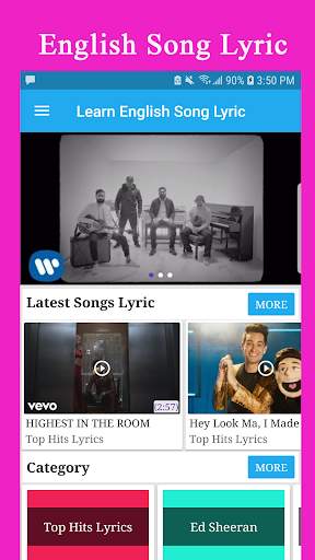 Learn English through Song Lyric screenshot 1