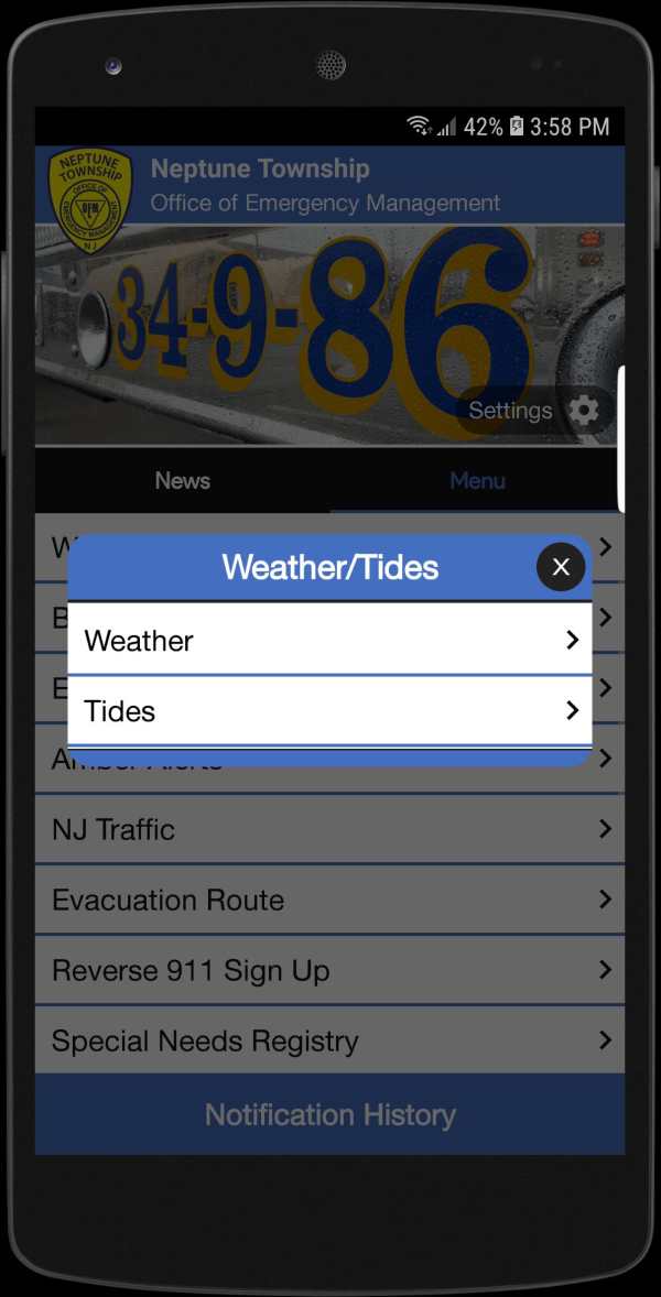 Neptune Township OEM screenshot 2