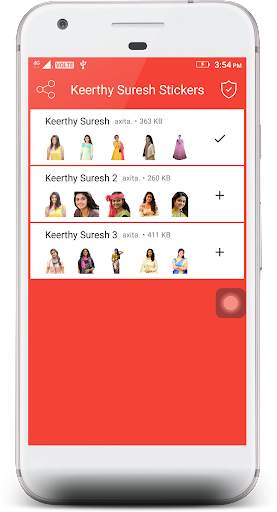 Keerthy Suresh Stickers 4 WhatsApp screenshot 1