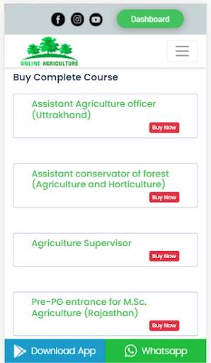 Online Agriculture Courses E-Learning Platform screenshot 1
