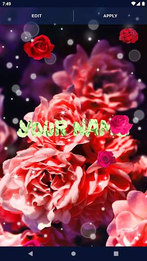 Elegant RedRose Live Wallpaper screenshot 2