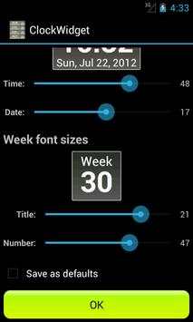 Blazing Skies Clock Widget скриншот 3