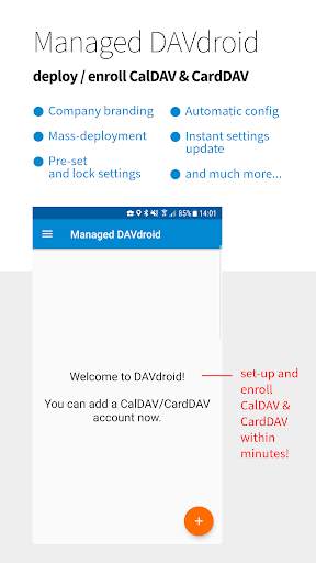 Managed DAVx⁵ – CalDAV/CardDAV for Organizations screenshot 1