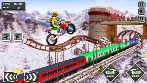 Tricky Bike vs Train Racing Fun screenshot 4
