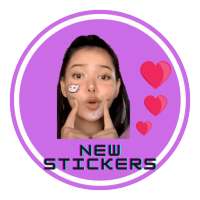 Bella Poarch STICKERS for WhatsApps TikTok logo