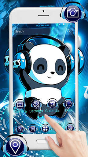 Music Tech Panda Launcher Theme Live HD Wallpapers screenshot 3