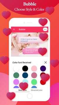 Color Love Theme SMS - Color Message screenshot 6