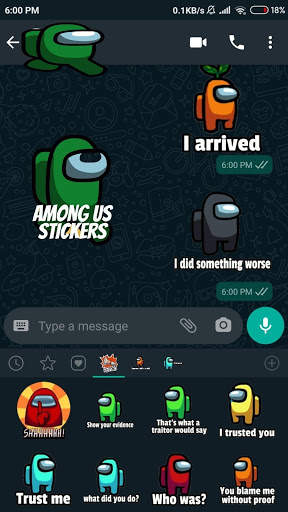Among Us Stickers for WhatsApp screenshot 3