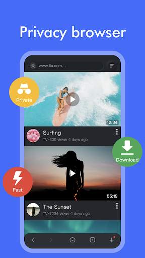 Zen Private Browser-Video Downloader,Privacy Vault screenshot 1
