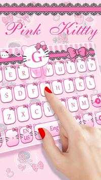 Pink Kitty Bàn phím Chủ đề screenshot 2