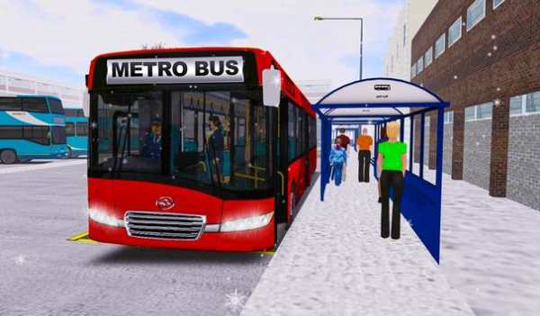 Real City Metro Bus 3D Simulation Game screenshot 1