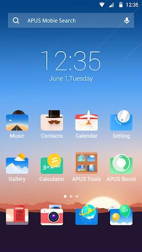 Travel Landscape theme screenshot 1