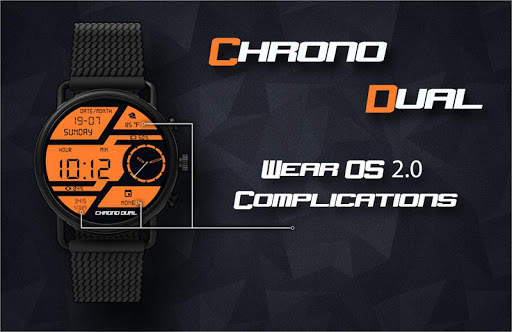 Chrono Dual Watch Face & Clock Live Wallpaper screenshot 3