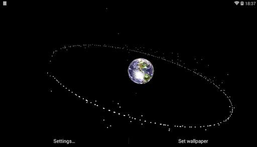 Earth Satellite Live Wallpaper screenshot 3