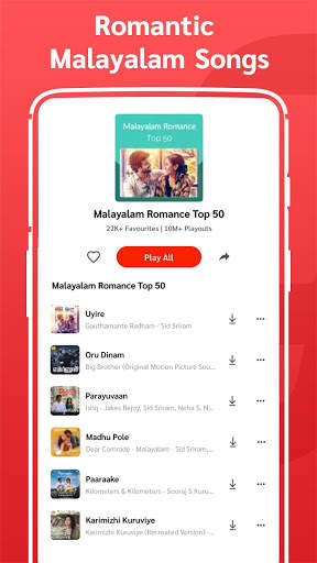 Malayalam songs,മലയാള ഗാനങ്ങൾ, Movie songs MP3 App screenshot 3
