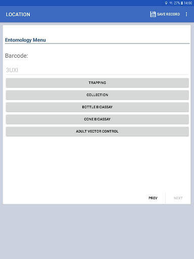 Epi Info™ Vector Surveillance 8 تصوير الشاشة