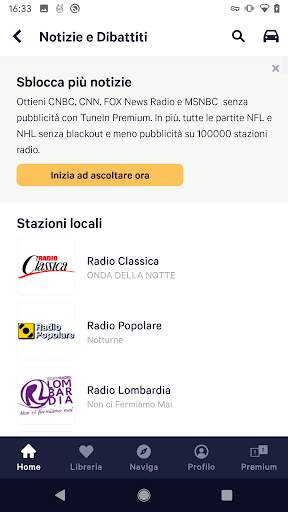TuneIn Radio Pro screenshot 3