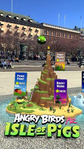 Angry Birds AR: Isle of Pigs screenshot 1