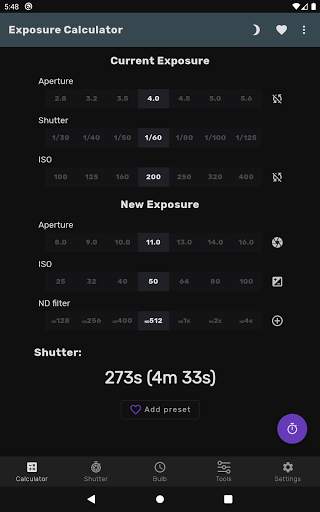 Exposure Calculator screenshot 16
