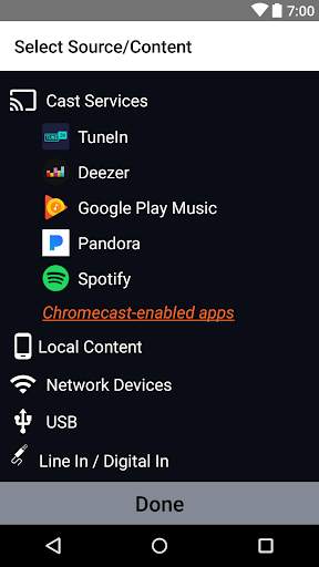 TEAC HR AirCast screenshot 2