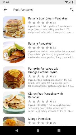 Pancake Recipes screenshot 2