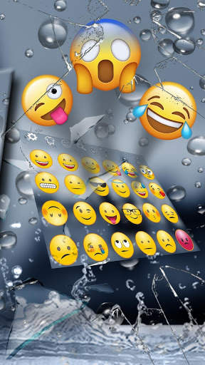 Rain Broken Glass Keyboard screenshot 3