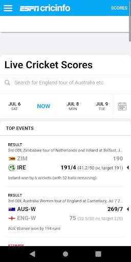 Live Cricket - All Cricket Scores, News & Video screenshot 1