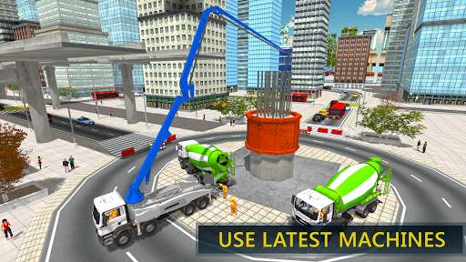 thành phố cầu vượt xây dựng Sim screenshot 7