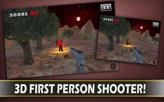 Alien Zombie Sniper Serangan screenshot 12