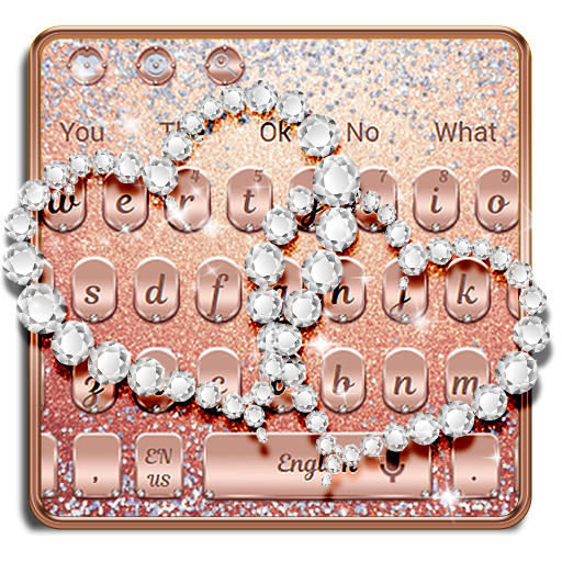 Rose Gold Glitter Keyboard icon