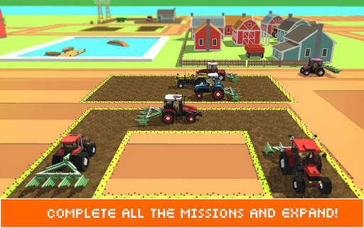 ฟาร์ม Blocky ฟิลด์คนทำงานซิม screenshot 5