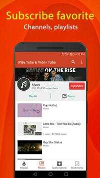 Play Tube Player - Video Tube Player 7 تصوير الشاشة