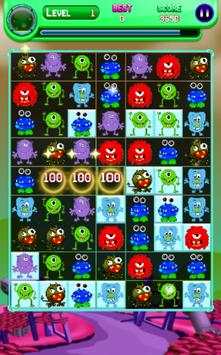 Funny Monster Match 3 Puzzle screenshot 3