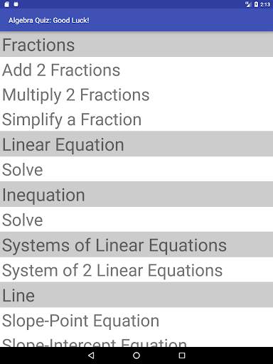 Algebra Quiz скриншот 10