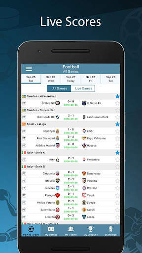Score24 - Live Score Tracker screenshot 1
