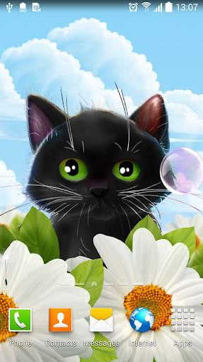 Cute Kitten Live Wallpaper screenshot 2