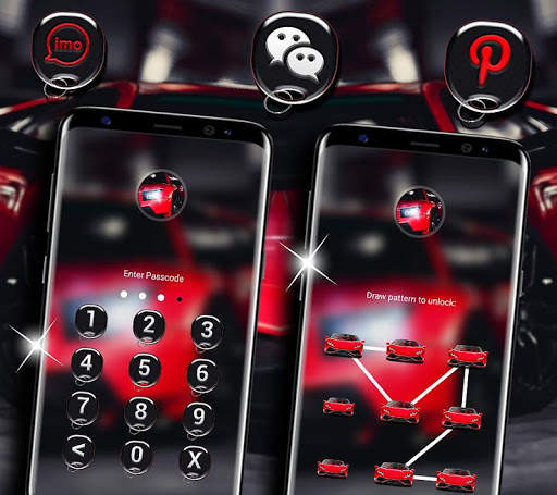 Red Car Launcher Theme screenshot 3