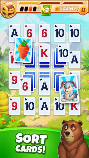 Solitaire Tribes：Tripeaks game screenshot 2