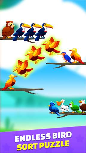 Bird Color Sort Master screenshot 2