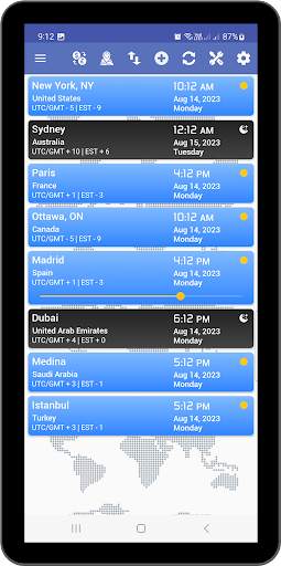 World Time Zone Clock Time now screenshot 9