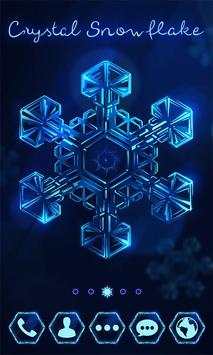 Crystal Snowflake Launcher Theme screenshot 1